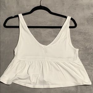 White crop top